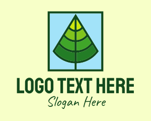 Xmas - Square Forest Tree logo design