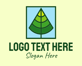 Tree - Square Forest Tree logo design