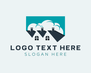 Roofing - Housing Real Estate Developer logo design