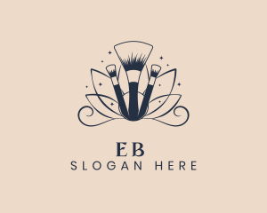 Beautician - Cosmetic Makeup Brush logo design