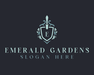 Landscaping Trowel Gardening logo design