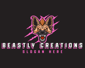 Hyena Beast Scratch logo design