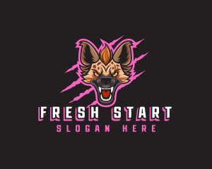 Hyena Beast Scratch logo design