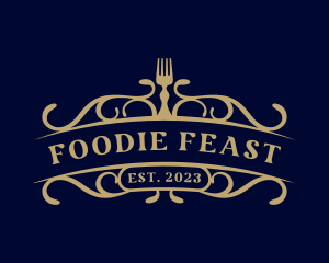 Fork Utensil Cuisine logo design