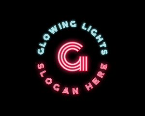 Lights - Neon Lights Pub Bar logo design
