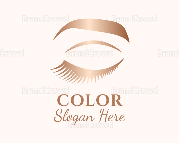 Long Bronze Eyelashes Logo