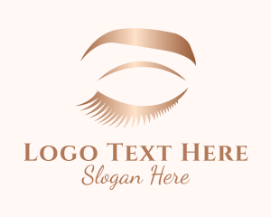 Long Bronze Eyelashes Logo