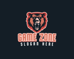 Angry Grizzly Bear logo design