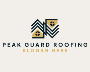 Residential House Roofing  logo design