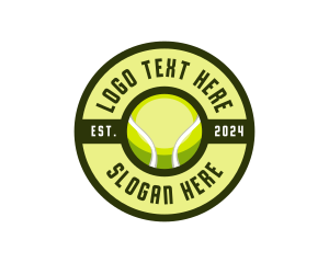 Sports Equipment - Tennis Ball League logo design