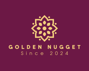 Golden Flower Pattern  logo design