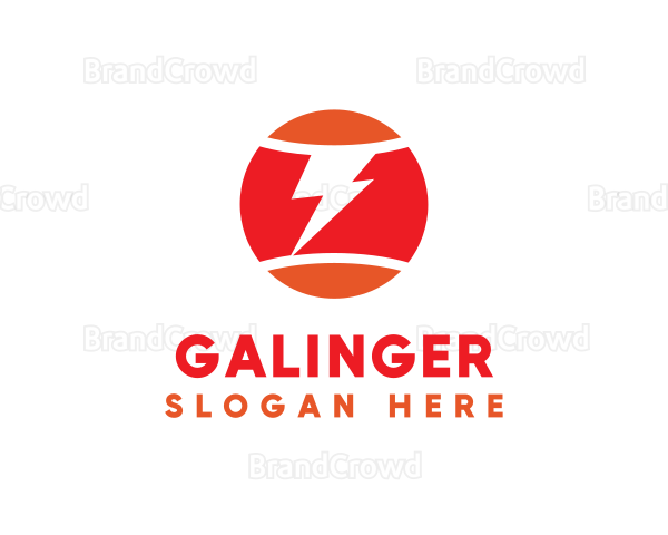 Lightning Bolt Ball Logo