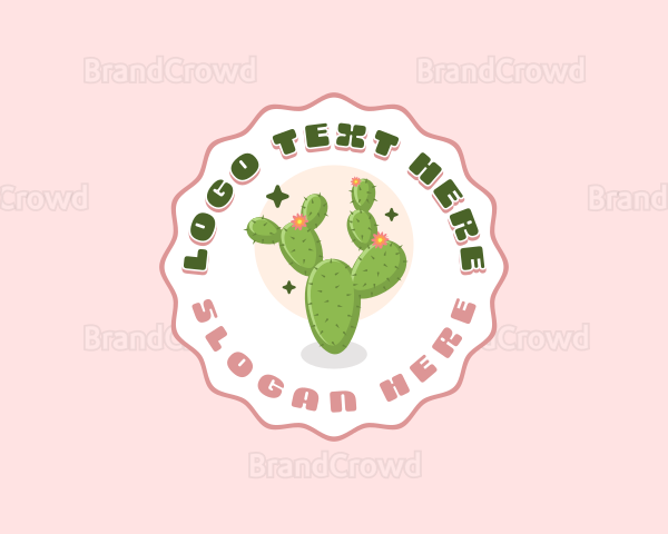 Floral Cactus Garden Logo