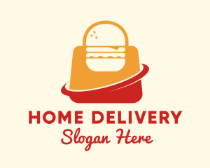 Hamburger Takeaway Bag logo design