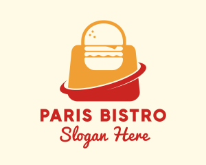 Hamburger Takeaway Bag logo design