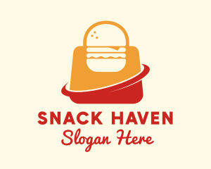 Hamburger Takeaway Bag logo design