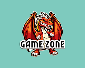 Gaming Dragon Avatar Mascot logo design