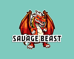 Gaming Dragon Avatar Mascot logo design