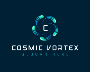 Technology Software Vortex logo design