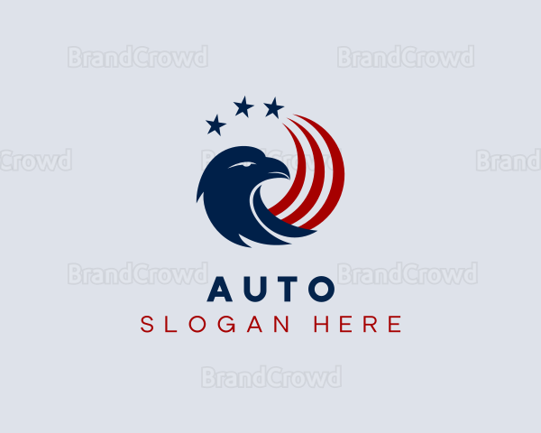 Patriotic American Eagle Logo