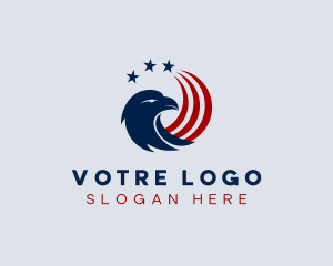 Patriotic American Eagle Logo