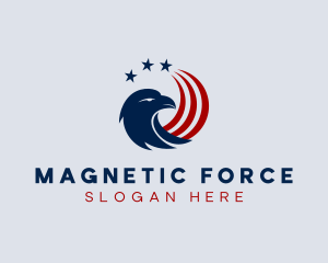 Patriotic American Eagle logo design