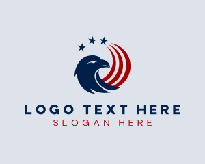 Patriotic American Eagle Logo