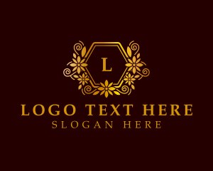 Gold - Luxury Floral Ornament logo design