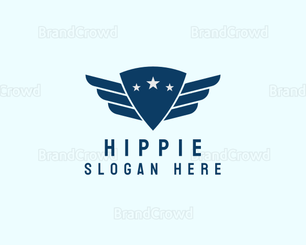 Shield Pilot Wings Logo