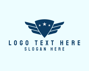 Military - Shield Pilot Wings logo design