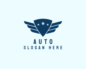 Shield Pilot Wings Logo