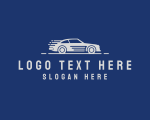 Supercar - Fast Racing Car logo design