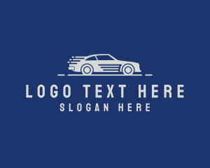 Fast Racing Car Logo