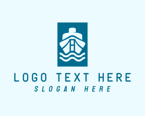 Sailor - Blue Ship Cruise logo design