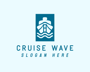 Cruiser - Blue Ship Cruise logo design
