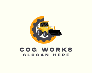 Cog - Cog Gear Bulldozer logo design