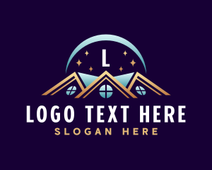 Real Estate Agent - Residential Roofing Property logo design