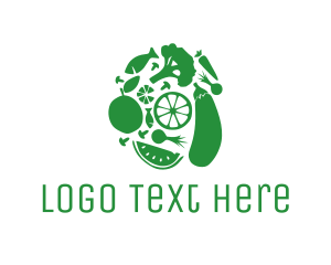 Pickle - Green Vegetable & Fruit logo design