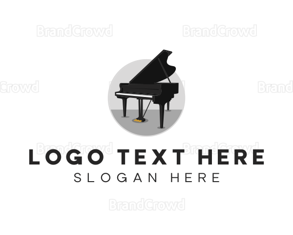 Piano Musical Instrument Logo