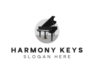 Piano - Piano Musical Instrument logo design