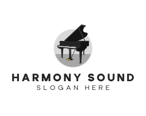 Piano Musical Instrument logo design