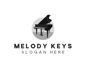 Piano - Piano Musical Instrument logo design