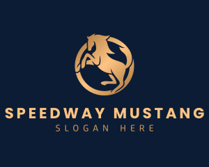 Mustang - Wild Horse Cavalry logo design