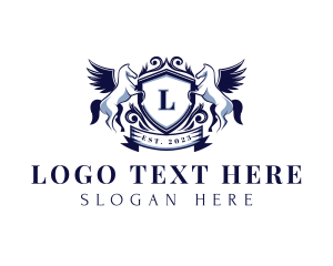 Legal - Pegasus Shied Wings logo design