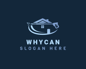 Sanitary - Blue House Pressure Washing logo design