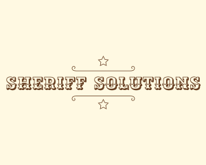 Sheriff - Western Cowboy Sheriff logo design