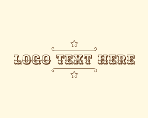 Wordmark - Western Cowboy Sheriff logo design