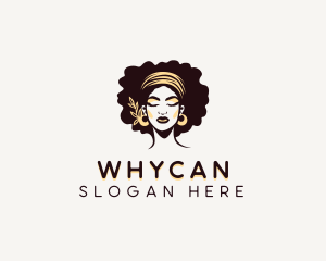 Afro - Woman Hair Salon logo design