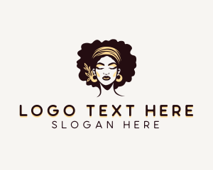 Afro - Woman Hair Salon logo design