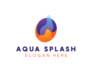 Splash - Colorful Splash Letter O logo design